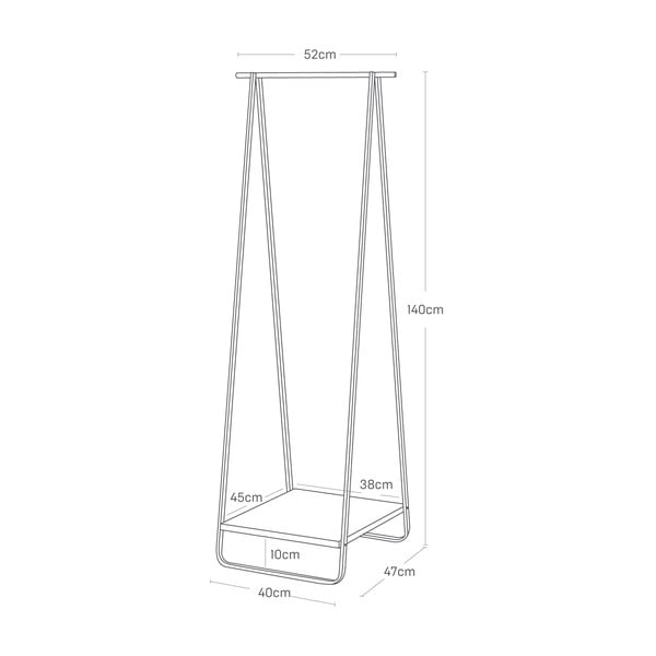 Bílý kovový stojan na oblečení Tower – YAMAZAKI-image-4