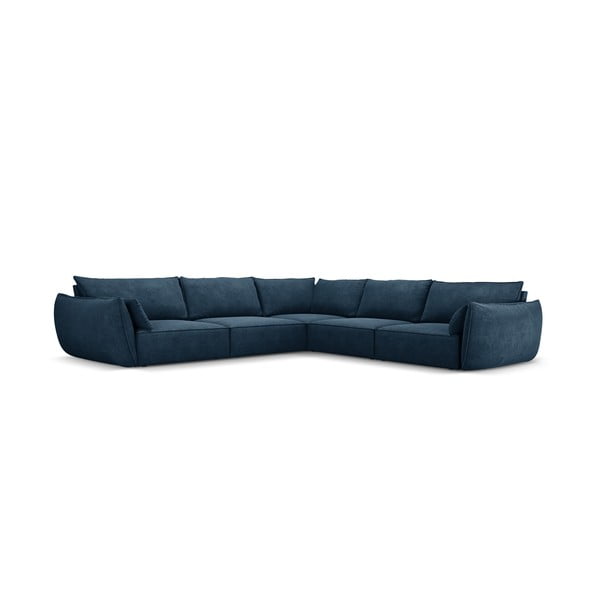 Tmavě modrá rohová pohovka (variabilní) Vanda – Mazzini Sofas-image-2