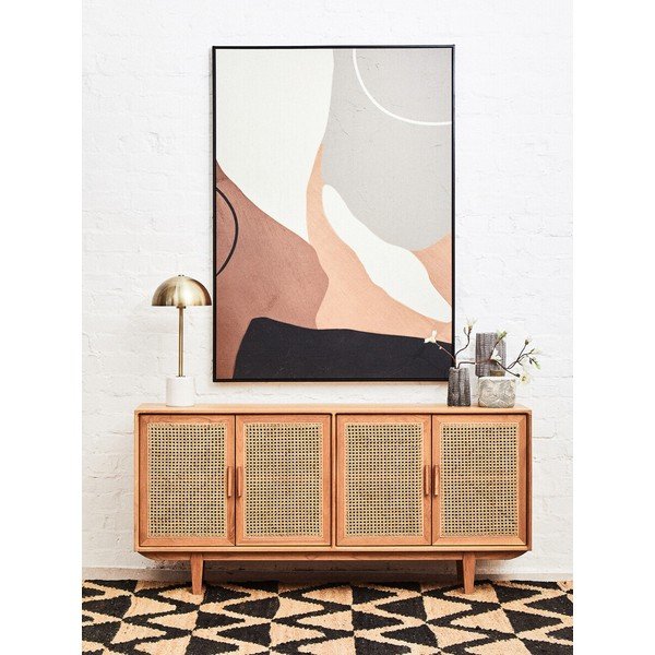 Komoda z dubového dřeva v přírodní barvě Lyon – Premier Housewares-image-1