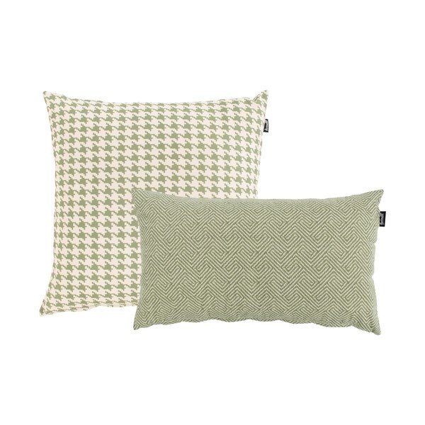 Zeleno-bílý venkovní polštář Hartman Poule, 50 x 50 cm-image-3