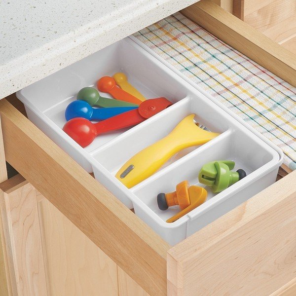 Bílý nastavitelný příborník InterDesign Linus-image-1