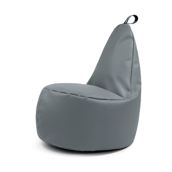 Šedý sedací vak z imitace kůže Lull XL – So Soft?