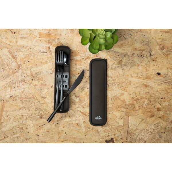 Černý nerezový příbor 3 ks Mimo – Premier Housewares-image-4