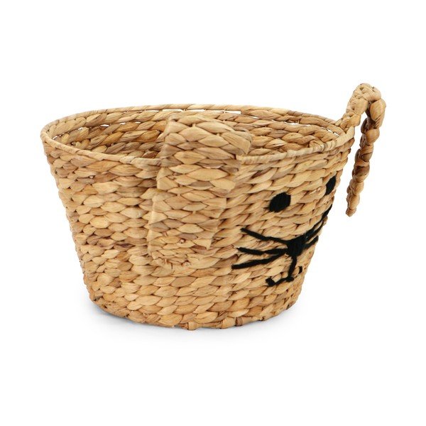 Dětský koš na hračky z vodního hyacintu v přírodní barvě ø 35x26 cm Rabbit – Compactor-image-4