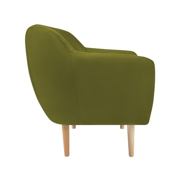 Zelené sametové křeslo Mazzini Sofas Sardaigne-image-3