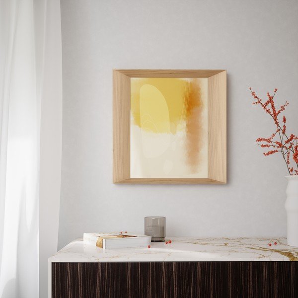 Dřevěný rámeček na zeď v přírodní barvě 50x50 cm Lookout – Umbra-image-1