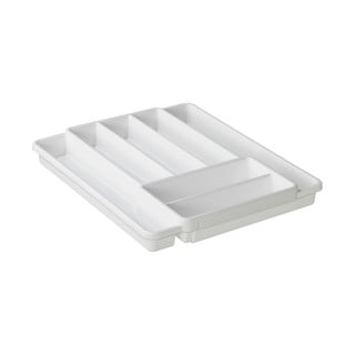 Bílý plastový příborník do zásuvky 39.7 x 34 cm Domino - Rotho