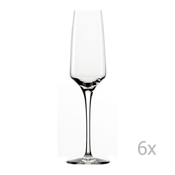 Sada 6 sklenic na šampaňské Stölzle Lausitz Experience Flute, 188 ml
