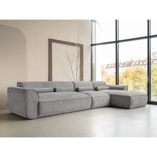 Světle šedá rohová pohovka (pravý roh) Flex Felix – Miuform-image-3