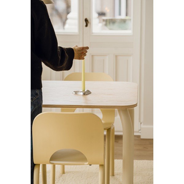 Jídelní stůl s deskou v dubovém dekoru 80x140 cm Meko – noo.ma-image-4