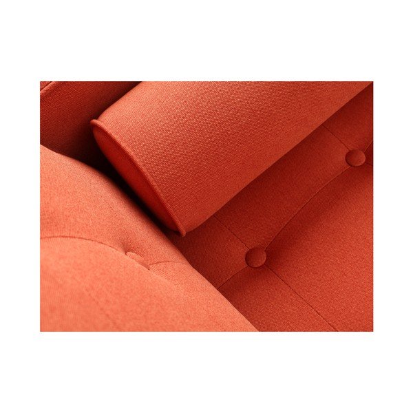 Oranžová rozkládací dvoumístná pohovka Custom Form Topicc-image-4