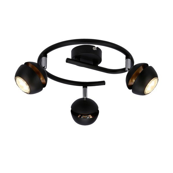 Stropní svítidlo s kovovým stínidlem v černo-zlaté barvě 38x38 cm Boni – Candellux Lighting-image-4