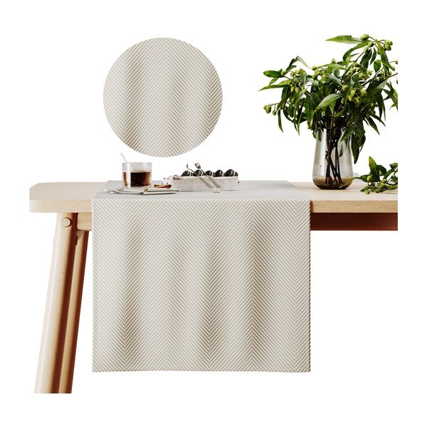 Sametový běhoun na stůl 40x140 cm Clear – AmeliaHome-image-4