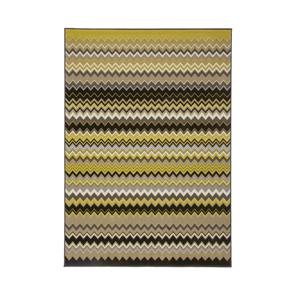 Žluto-černý koberec Kayoom Stella 700 Yellow, 120 x 170 cm