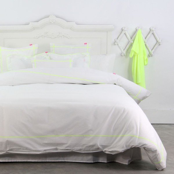 Povlak na peřinu Basic Fluor Yellow, 140x200 cm-image-2