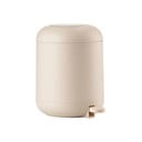 Béžový nášlapný plastový odpadkový koš 4 l Sensu – Zone