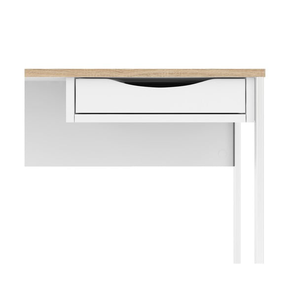 Bílý pracovní stůl Tvilum Function Plus, 130 x 48 cm-image-3