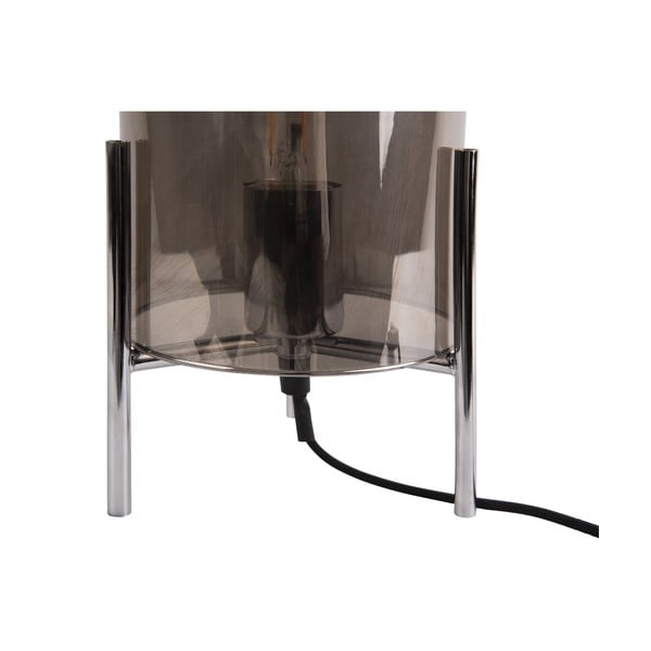 Šedá skleněná stolní lampa Leitmotiv Glass Bell-image-3