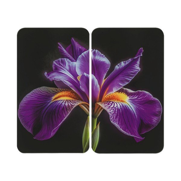 Kryty na sporák v sadě 2 ks z tvrzeného skla 52x30 cm Iris – Wenko