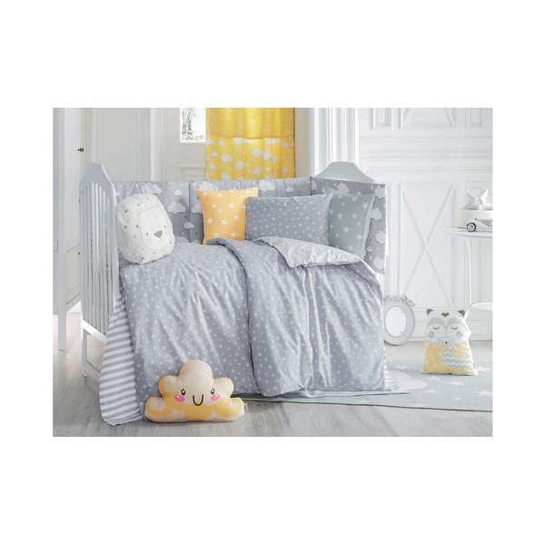 Šedý dětský polštářek s příměsí bavlny Mike & Co. NEW YORK Pillow Toy Elephant, 34 x 24 cm-image-2