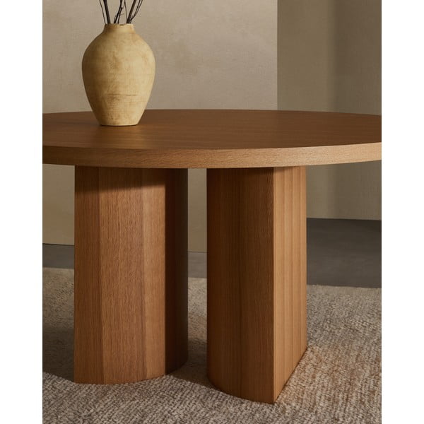 Kulatý jídelní stůl v dekoru dubu ø 150 cm Nealy – Kave Home-image-3