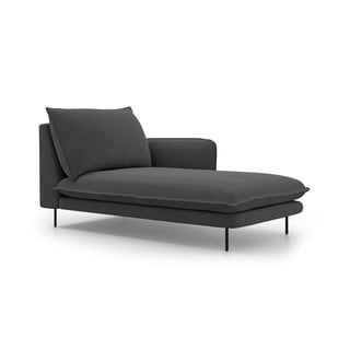 Tmavě šedá lenoška Cosmopolitan Design Vienna, pravý roh