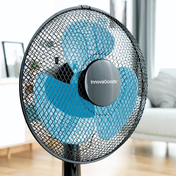 Černý ventilátor InnovaGoods Desk-image-1