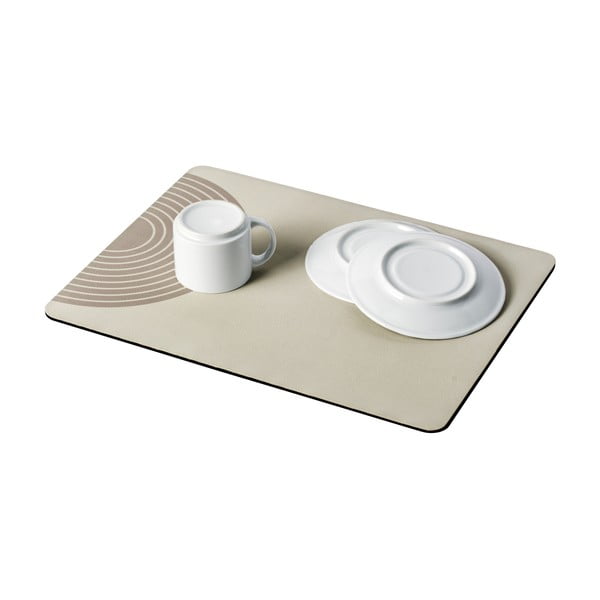 Béžová gumová odkapávací podložka na nádobí 40x30 cm Dima – Wenko
