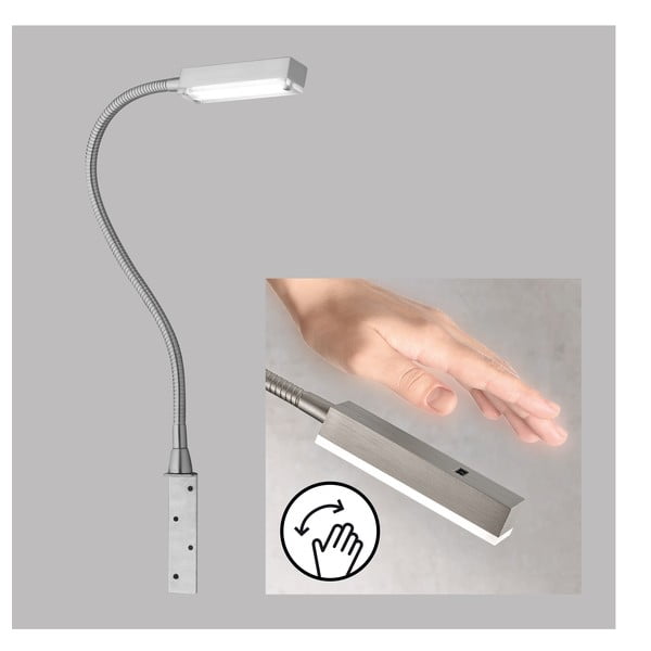 Kovové LED stmívatelné bodové svítidlo ve stříbrné barvě Raik – Fischer & Honsel-image-2