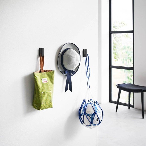 Černé nástěnné kovové háčky v sadě 3 ks Tower – YAMAZAKI-image-1