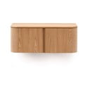 Závěsná skříňka pod umyvadlo v dekoru jasanu v přírodní barvě 90x35 cm Salaya – Kave Home