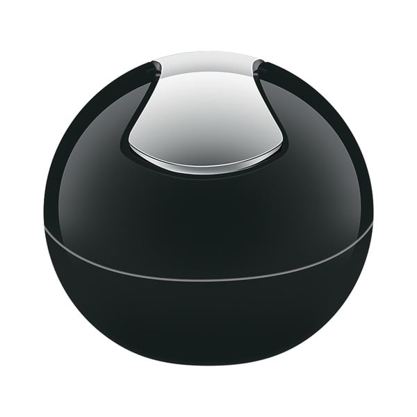 Černý plastový odpadkový koš 1 l   Bowl – Spirella