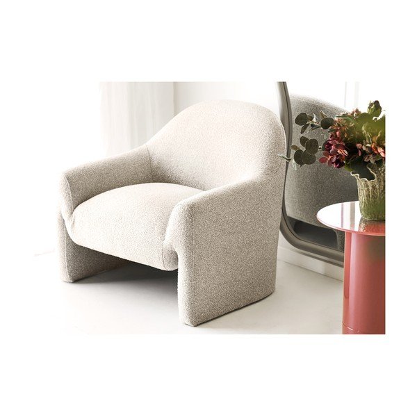 Krémové žinylkové křeslo Zahara – House Nordic-image-3