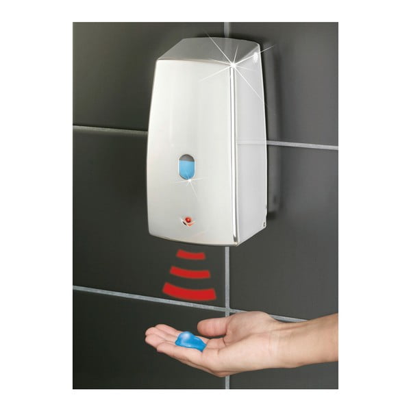 Dávkovač tekutého mýdla na infračervené světlo v chromové barvě Wenko Treviso-image-2