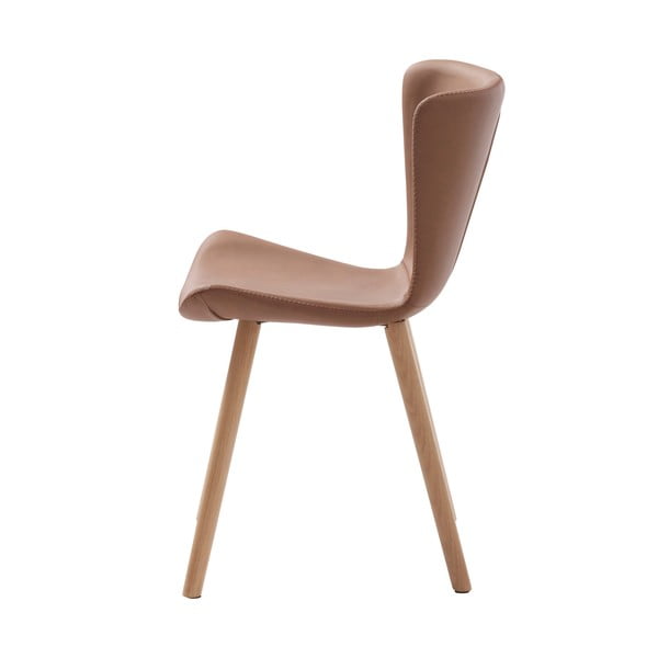 Hnědé kovové jídelní židle v sadě 2 ks Teslin – Unique Furniture-image-3