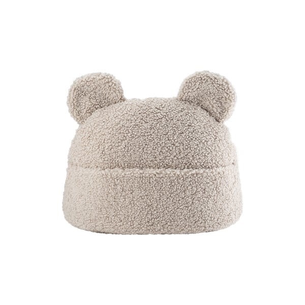 Světle hnědý dětský pohovkový polštář z textilie bouclé Teddy Pouch – Wigiwama