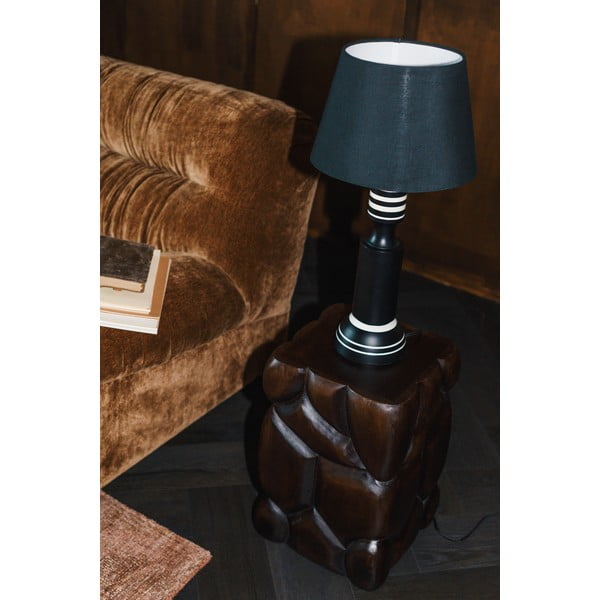 Černá stolní lampa s textilním stínidlem (výška 60 cm) Virgil – Dutchbone-image-2