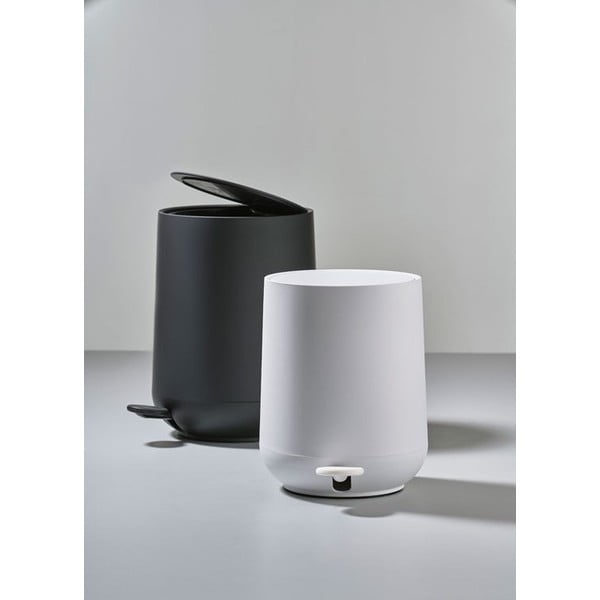 Bílý plastový odpadkový koš 3 l Nova – Zone-image-2