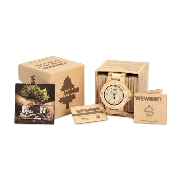 Dřevěné hodinky Date Teak-image-4
