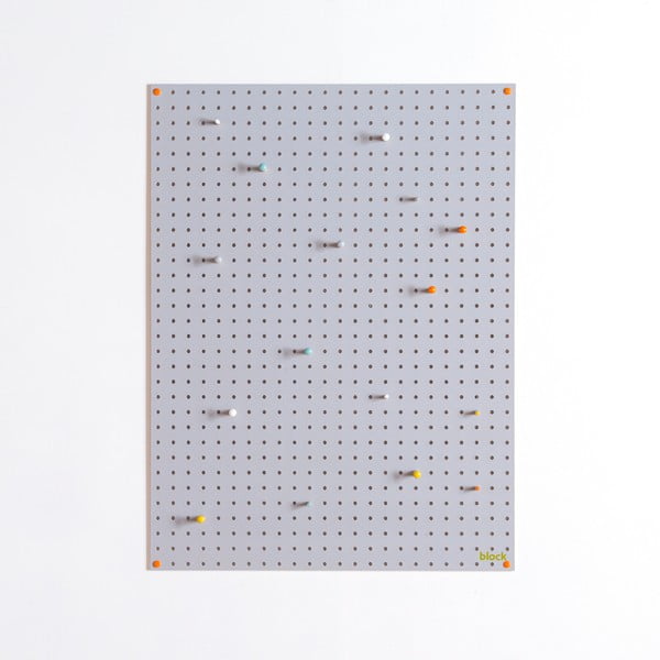 Multifunkční nástěnka Pegboard 61x81 cm, šedá-image-2