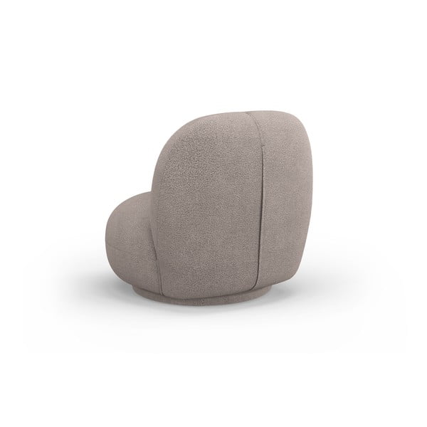Béžové křeslo z textilie bouclé Chuck – Micadoni Home-image-3