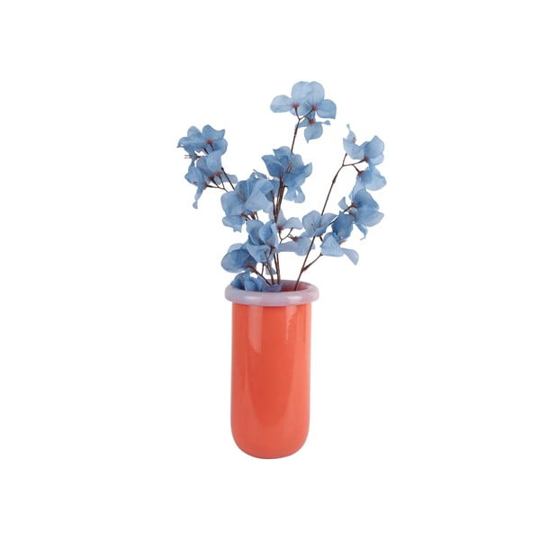 Oranžová skleněná váza (výška 25 cm) Plegado  – PT LIVING-image-3