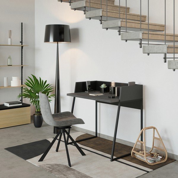 Pracovní stůl v betonovém dekoru TemaHome Volga-image-1