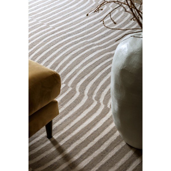 Šedobéžový vlněný koberec 133x190 cm Agnus Tides – Agnella-image-2