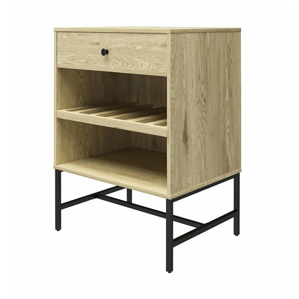 Vinotéka v dekoru borovice v přírodní barvě na 6 láhví, 60x83 cm Tamlin - Queer Eye-image-2