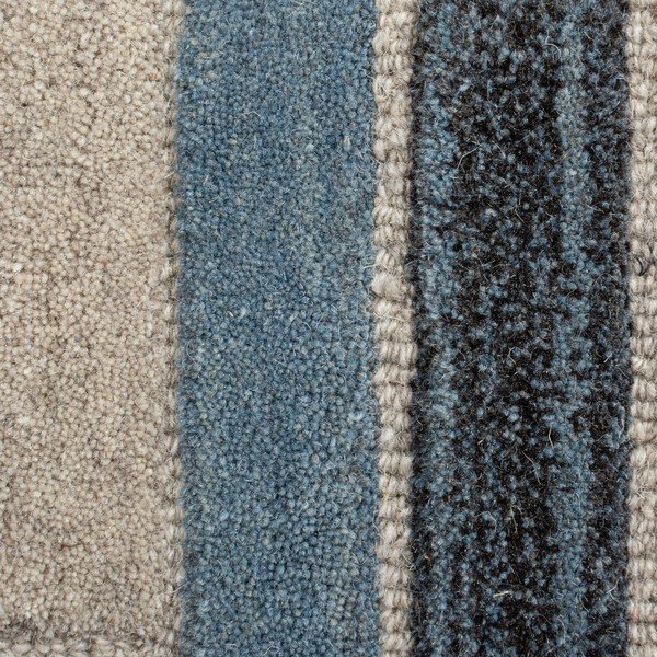 Šedo-modrý vlněný běhoun Flair Rugs Russo, 60 x 230 cm-image-2