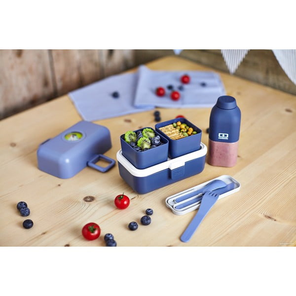 3dílná sada modrých cestovních příborů Monbento Pocket-image-4