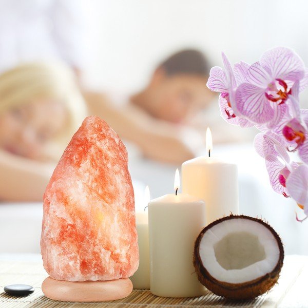 Oranžová solná lampa, výška 30 cm Sally – LAMKUR-image-2