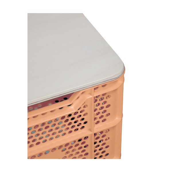 Oranžový konferenční stolek z recyklovaného plastu Really Nice Things Eco-image-1