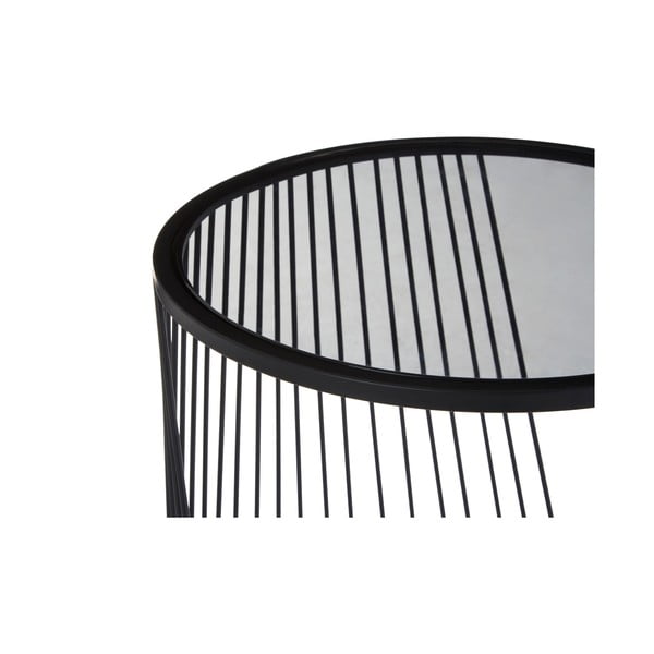 Kulaté odkládací stolky se skleněnou deskou v sadě 2 ks Trento – Premier Housewares-image-4